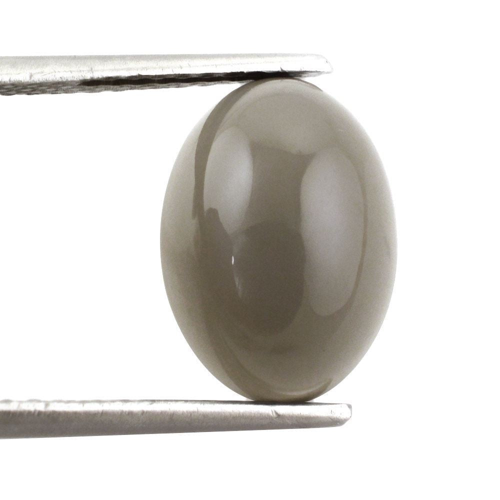 GREY MOONSTONE OVAL CAB 14X10MM 6.16 Cts.