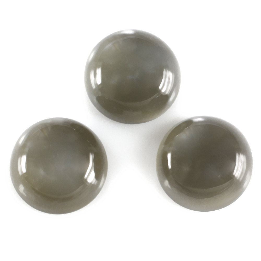 GREY MOONSTONE ROUND CAB 13MM 7.19 Cts.