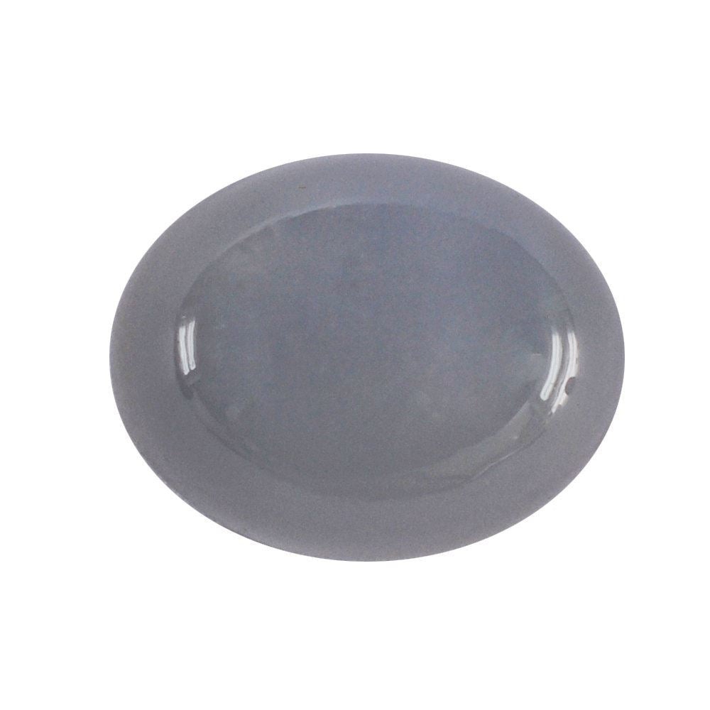 GREY MOONSTONE OVAL CAB (LITE) 10X8MM 3.28 Cts.