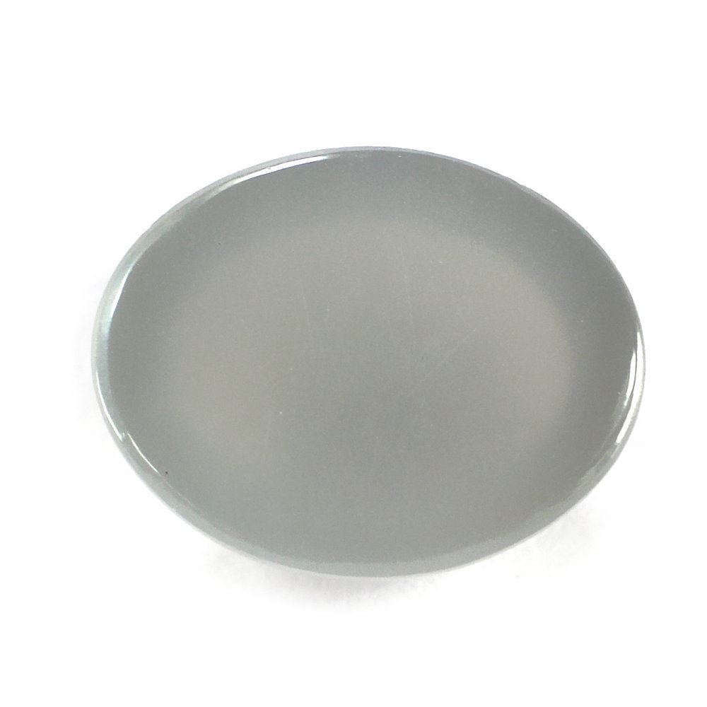 GREY MOONSTONE OVAL CAB (LITE) 10X8MM 3.28 Cts.