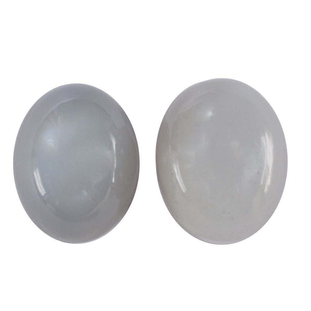 GREY MOONSTONE OVAL CAB (LITE) 10X8MM 3.28 Cts.