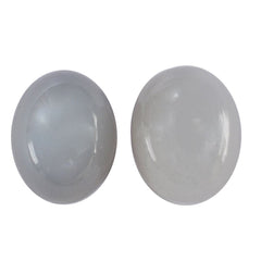 GREY MOONSTONE OVAL CAB (LITE) 10X8MM 3.28 Cts.