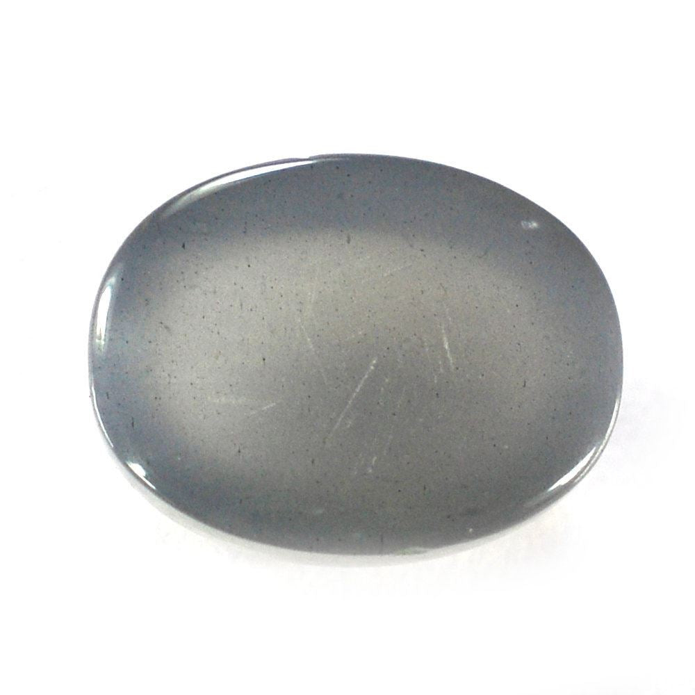 GREY MOONSTONE OVAL CAB (MEDIUM) 8X6MM 1.2 Cts.