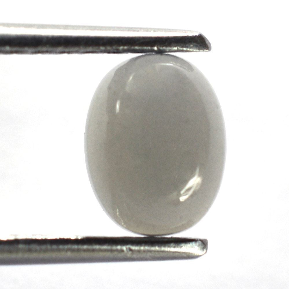 GREY MOONSTONE OVAL CAB (MEDIUM) 8X6MM 1.2 Cts.