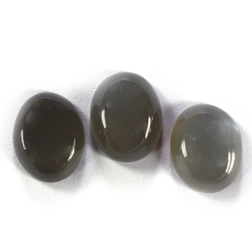 GREY MOONSTONE OVAL CAB (DARK) 10X8MM 2.33 Cts.
