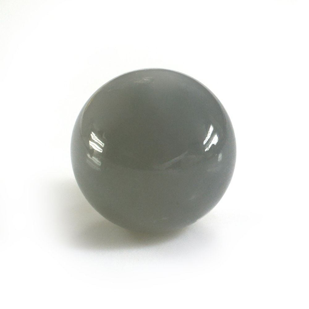 GREY MOONSTONE ROUND BALL (HALF DRILL) 14MM 18.57 Cts.