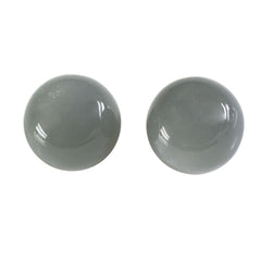 GREY MOONSTONE ROUND BALL (HALF DRILL) 14MM 18.57 Cts.