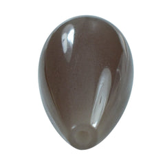 GREY MOONSTONE PLAIN DROP (HALF DRILL) (BROWNISH) 20X8MM 8.58 Cts.