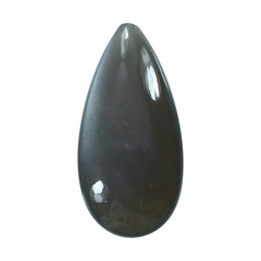 GREY MOONSTONE LENTIL PEAR (HALF DRILL -1.10MM) 28X14MM 17.48 Cts.