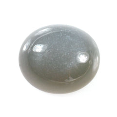GREY MOONSTONE PLAIN OVAL CAB (MEDIUM) 14X12MM 8.69 Cts.