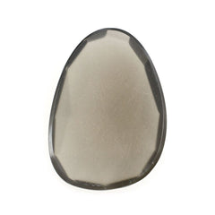 GREY MOONSTONE ROSE CUT PEARISH CAB 14X10MM 3.14 Cts.