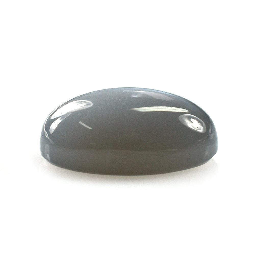 GREY MOONSTONE PLAIN OVAL CAB (DARK) 14X10MM 5.80 Cts.