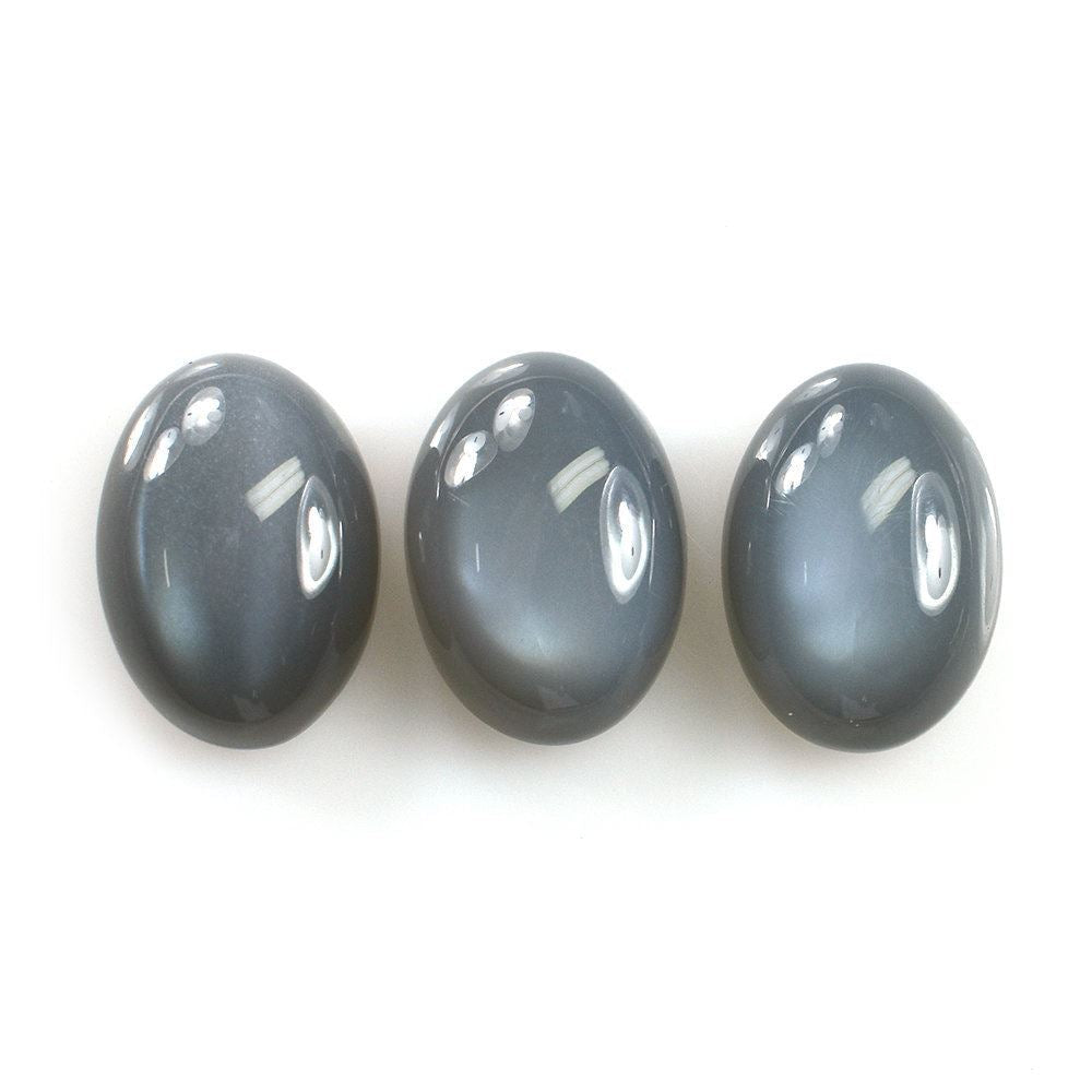 GREY MOONSTONE PLAIN OVAL CAB (DARK) 14X10MM 5.80 Cts.