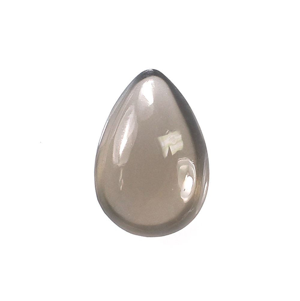 GREY MOONSTONE PLAIN LENTIL PEAR 9X6MM 1.12 Cts.