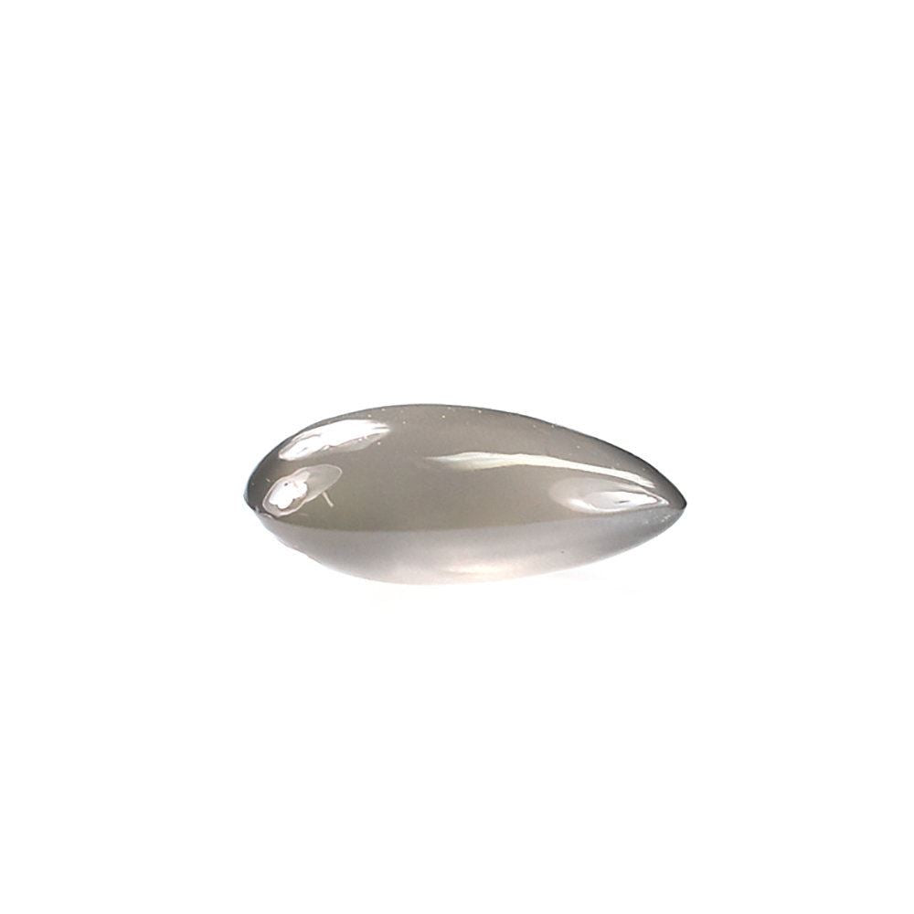 GREY MOONSTONE PLAIN LENTIL PEAR 9X6MM 1.12 Cts.