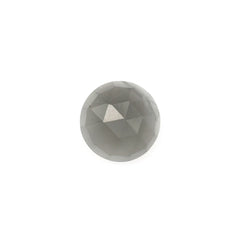 GREY MOONSTONE ROSE CUT ROUND CAB (MEDIUM)(OPAQUE/CLEAN) 6.00X6.00 MM 0.72 Cts.