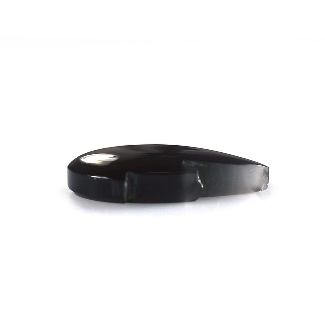 GREY MOONSTONE PLAIN FLAT BLACK FLAME (DARK)(CLEAN) 17.50X12.00 MM 5.35 Cts.