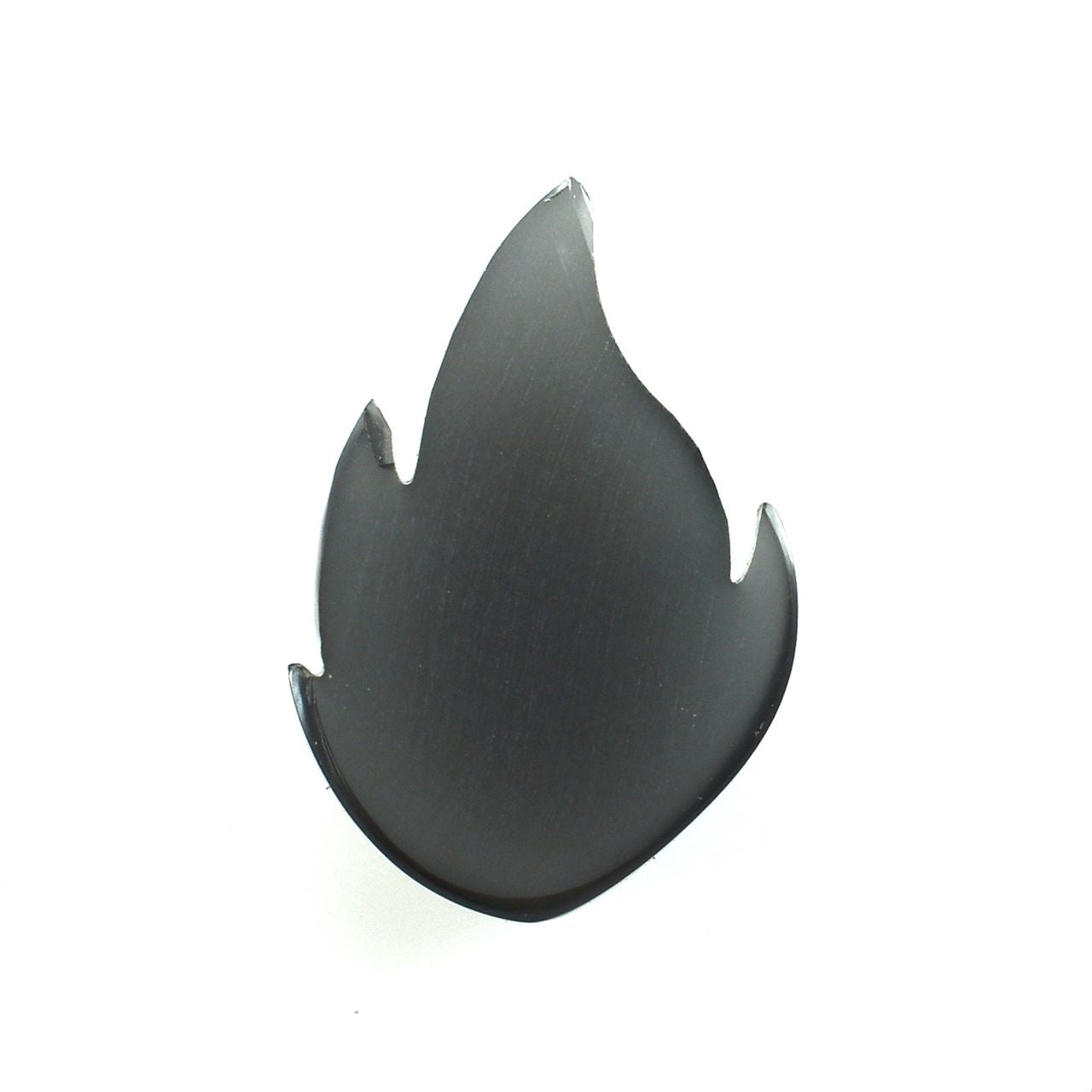 GREY MOONSTONE PLAIN FLAT BLACK FLAME (DARK)(CLEAN) 17.50X12.00 MM 5.35 Cts.