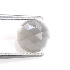 GREY MOONSTONE ROSE CUT ROUND CAB (DARK) 8.00X8.00 MM 1.68 Cts.