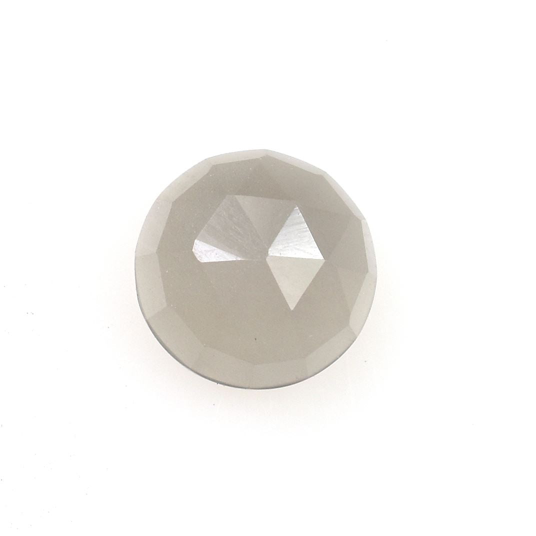 GREY MOONSTONE ROSE CUT ROUND CAB (LITE/SI) 6.00X6.00 MM 0.73 Cts.