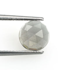 GREY MOONSTONE ROSE CUT ROUND CAB (LIGHT) 8.00X8.00 MM 1.72 Cts.