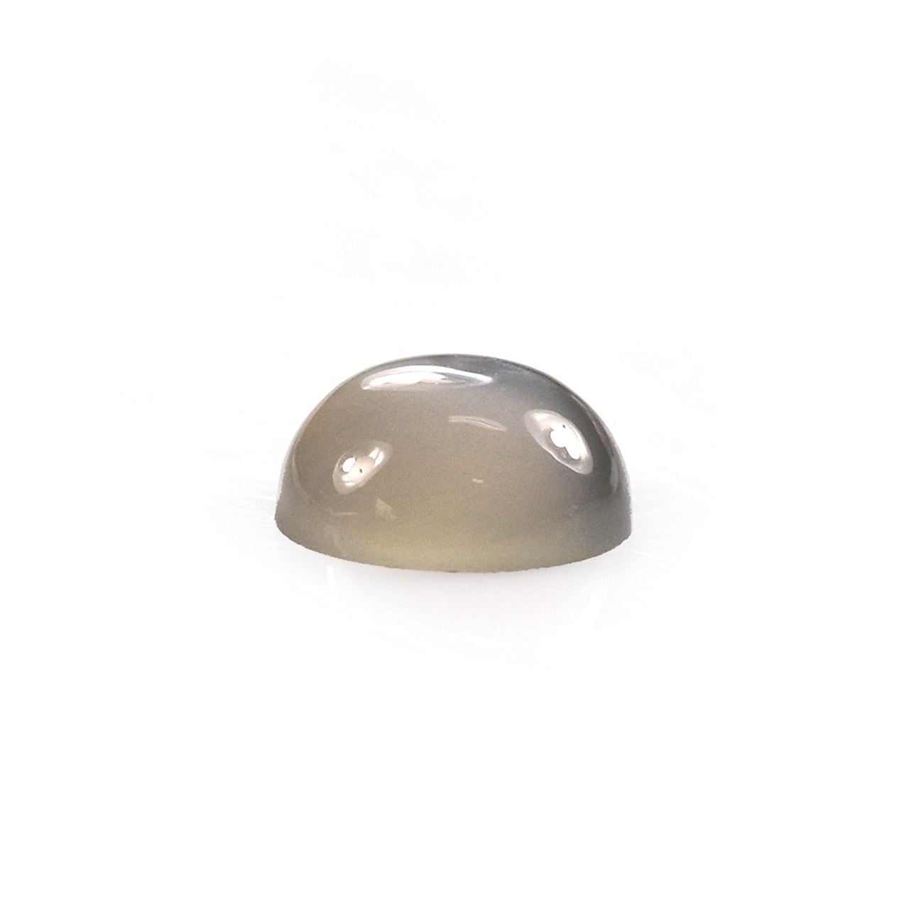 GREY MOONSTONE PLAIN ROUND CAB (TRANSPARENT)(LIGHT)(CLEAN) 7.00X7.00 MM 1.20 Cts.