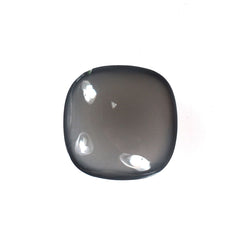 GREY MOONSTONE PLAIN LENTIL CUSHION (DARK)(CLEAN) 8.00X8.00 MM 1.67 Cts.