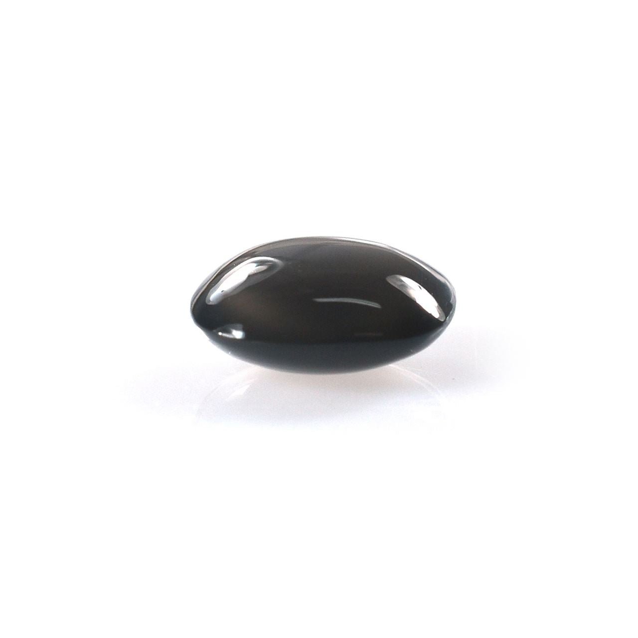 GREY MOONSTONE PLAIN LENTIL CUSHION (DARK)(CLEAN) 8.00X8.00 MM 1.67 Cts.