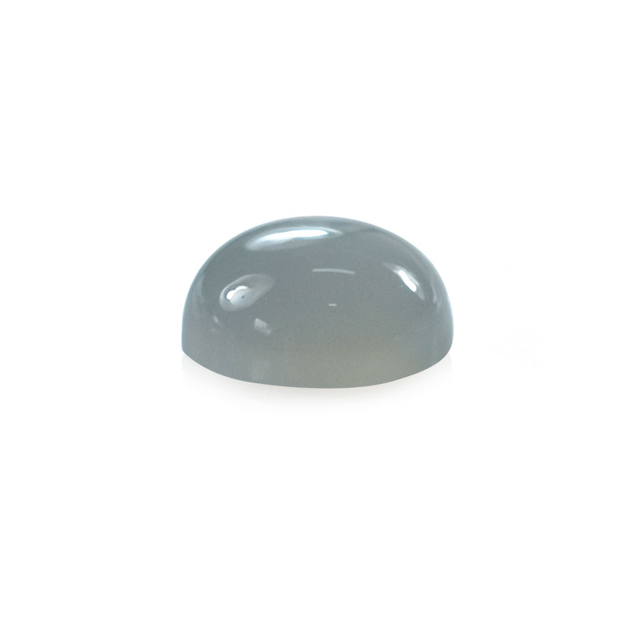 GREY MOONSTONE PLAIN ROUND CAB (SILVER GREY LIGHT)(OPAQUE)(CLEAN) 6.00X6.00 MM 0.84 Cts.