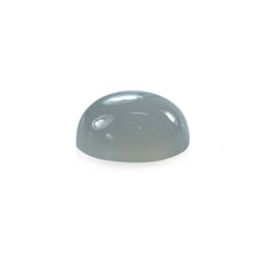 GREY MOONSTONE PLAIN ROUND CAB (SILVER GREY LIGHT)(OPAQUE)(CLEAN) 6.00X6.00 MM 0.84 Cts.