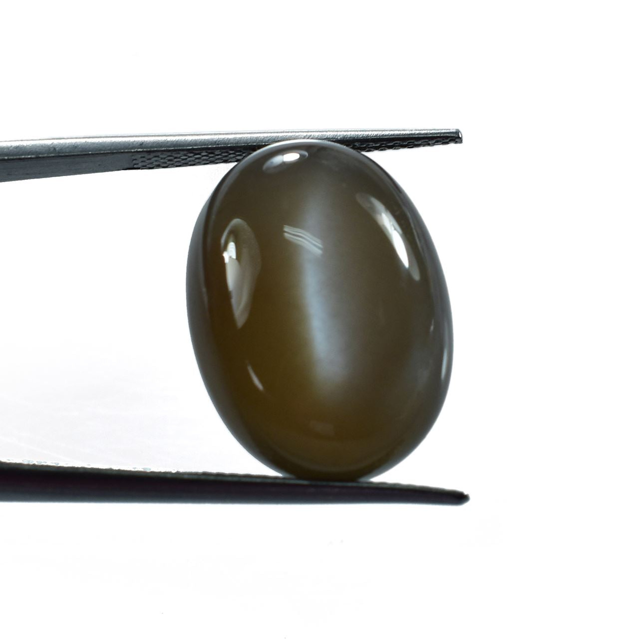 GREY MOONSTONE SMOOTH OVAL PEBBLE (GREY LIGHT)(OPAQUE)(SI) 20.00X15.00 MM 27.10 Cts.