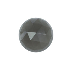 GREY MOONSTONE ROSE CUT ROUND CAB (DARK)(SI) 8.00X8.00 MM 1.71 Cts.