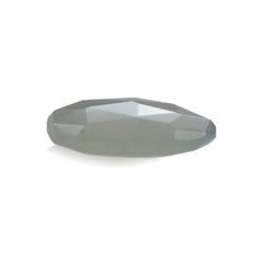 GREY MOONSTONE ROSE CUT BRIOLETTE PEARISH (SILVER GREY LIGHT)(OPAQUE CLEAN) 12.70X9.70 MM 3.13 Cts.