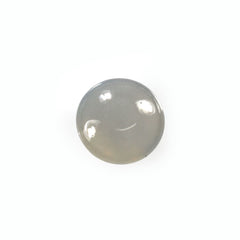 GREY MOONSTONE CURVED ROUND CAB (GREY LIGHT MILKY)(CLEAN) 8.00X8.00 MM 1.91 Cts.