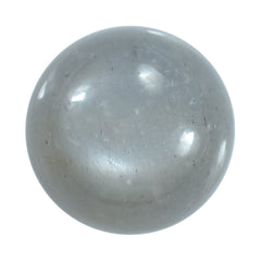 GREY MOONSTONE PLAIN ROUND CAB (SILVER GREY MEDIUM) 14.00X14.00 MM 9.88 Cts.