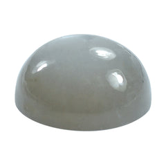 GREY MOONSTONE PLAIN ROUND CAB (SILVER GREY MEDIUM) 14.00X14.00 MM 9.88 Cts.