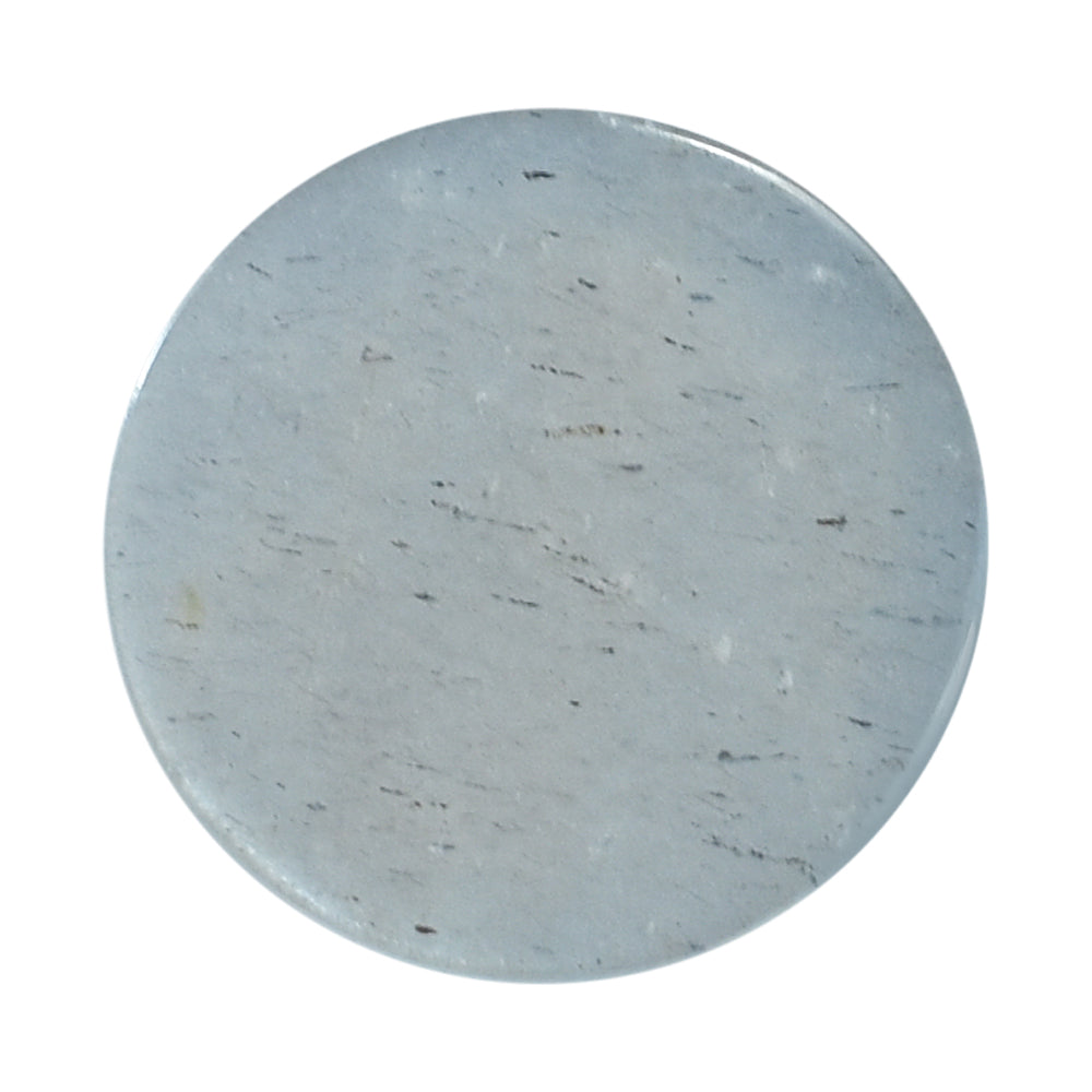 GREY MOONSTONE PLAIN ROUND CAB (SILVER GREY MEDIUM) 14.00X14.00 MM 9.88 Cts.