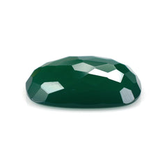 GREEN ONYX IRREGULAR CUT CUSHION CAB 16MM (MEDIUM/CLEAN) 8.80 Cts.
