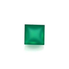 GREEN ONYX PYRAMID SQUARE CAB 5MM 0.91 Cts.