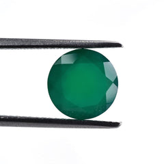 GREEN ONYX CUT ROUND 9MM 2.30 Cts.