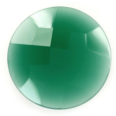 GREEN ONYX BRIOLETTE ROUND 18MM 8.96 Cts.