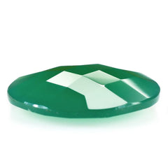 GREEN ONYX BRIOLETTE ROUND 18MM 8.96 Cts.