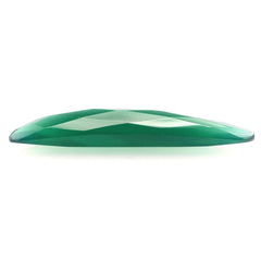 GREEN ONYX BRIOLETTE HALF PEAR 27X7MM 3.96 Cts.