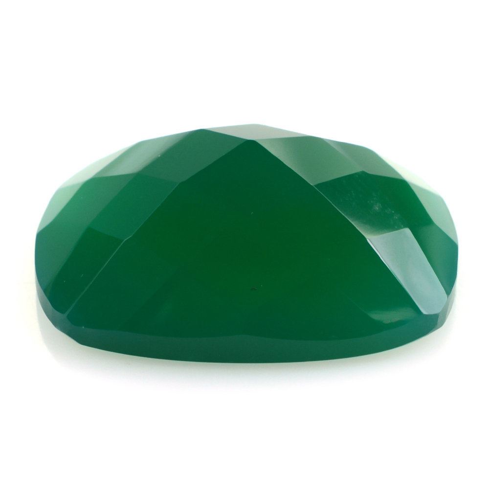 GREEN ONYX CHECKER CUSHION CAB 20X15MM 15.02 Cts.