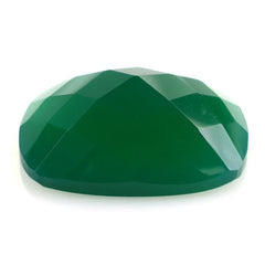 GREEN ONYX CHECKER CUSHION CAB 20X15MM 15.02 Cts.