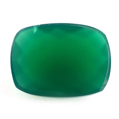 GREEN ONYX CHECKER CUSHION CAB 20X15MM 15.02 Cts.