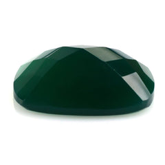 GREEN ONYX CHECKER CUSHION CAB 20X15MM (DARK/CLEAN) 15.06 Cts.