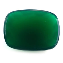 GREEN ONYX CHECKER CUSHION CAB 20X15MM (DARK/CLEAN) 15.06 Cts.