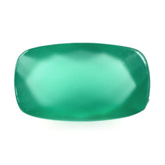 GREEN ONYX CHECKER CUT CUSHION CAB 12X7MM 2.30 Cts.