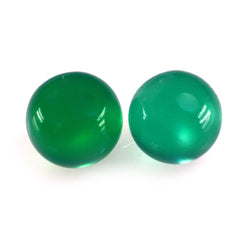 GREEN ONYX PLAIN BALLS 4MM 0.52 Cts.